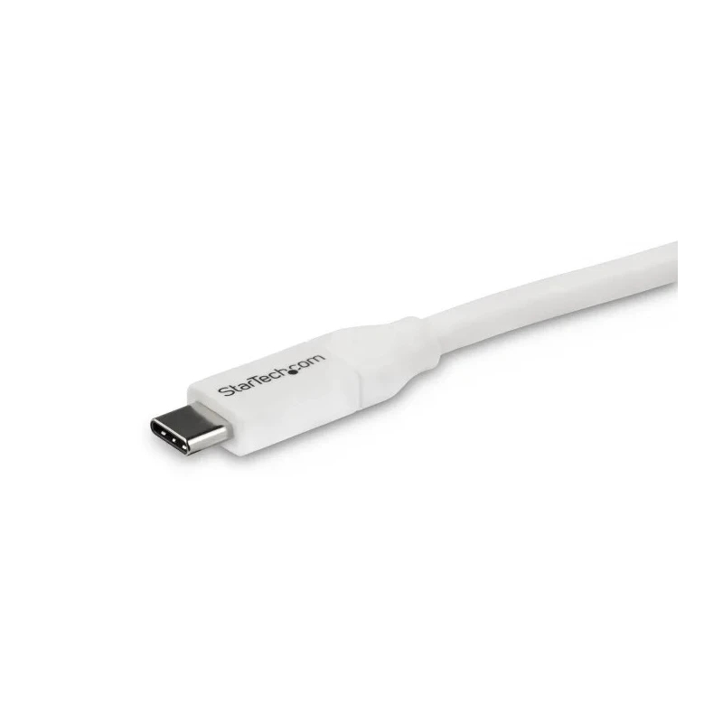StarTech.com USB 2.0 Male USB Type C to Male USB Type C Cable White Thermoplastic Elastomer Jacket 4m USB2C5C4MW