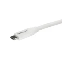 StarTech.com USB 2.0 Male USB Type C to Male USB Type C Cable White Thermoplastic Elastomer Jacket 4m USB2C5C4MW