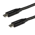 StarTech.com USB 2.0 Male USB Type C to Male USB Type C Black Cable 3m USB2C5C3M