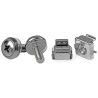 StarTech.com Metal Mounting Screw Set for Server Racks and Cabinets M5 Thread 25mm Height 12mm Length 5mm Width CABSCREWM5