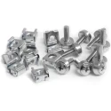 StarTech.com Metal Mounting Screw Set for Server Racks and Cabinets M5 Thread 25mm Height 12mm Length 5mm Width CABSCREWM5