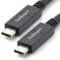 StarTech.com High-Speed USB 3.2 Male USB Type C to Male USB Type C Cable Black Jacket 1m USB31C5C1M