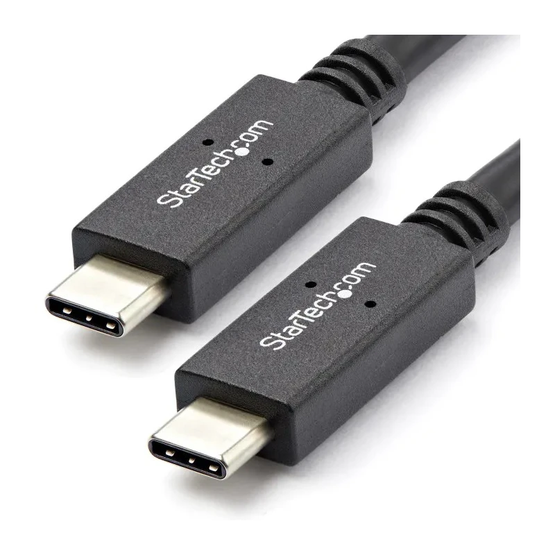 StarTech.com High-Speed USB 3.2 Male USB Type C to Male USB Type C Cable Black Jacket 1m USB31C5C1M