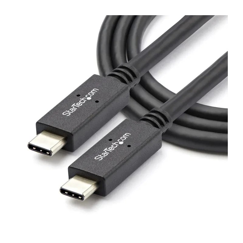 StarTech.com High-Speed USB 3.2 Male USB Type C to Male USB Type C Cable Black Jacket 1m USB31C5C1M