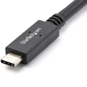 StarTech.com High-Speed USB 3.2 Male USB Type C to Male USB Type C Cable Black Jacket 1m USB31C5C1M