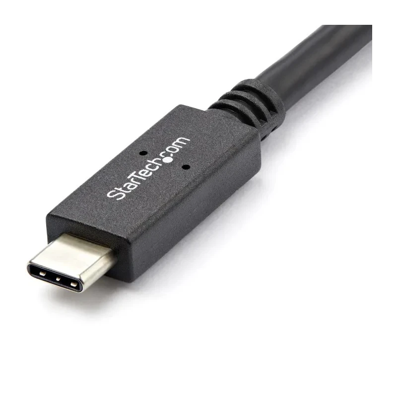 StarTech.com High-Speed USB 3.2 Male USB Type C to Male USB Type C Cable Black Jacket 1m USB31C5C1M