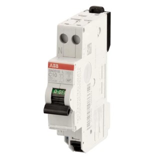ABB Miniature Circuit Breaker 1-Pole 2A Type C 230V AC 6kA Breaking Capacity SN201