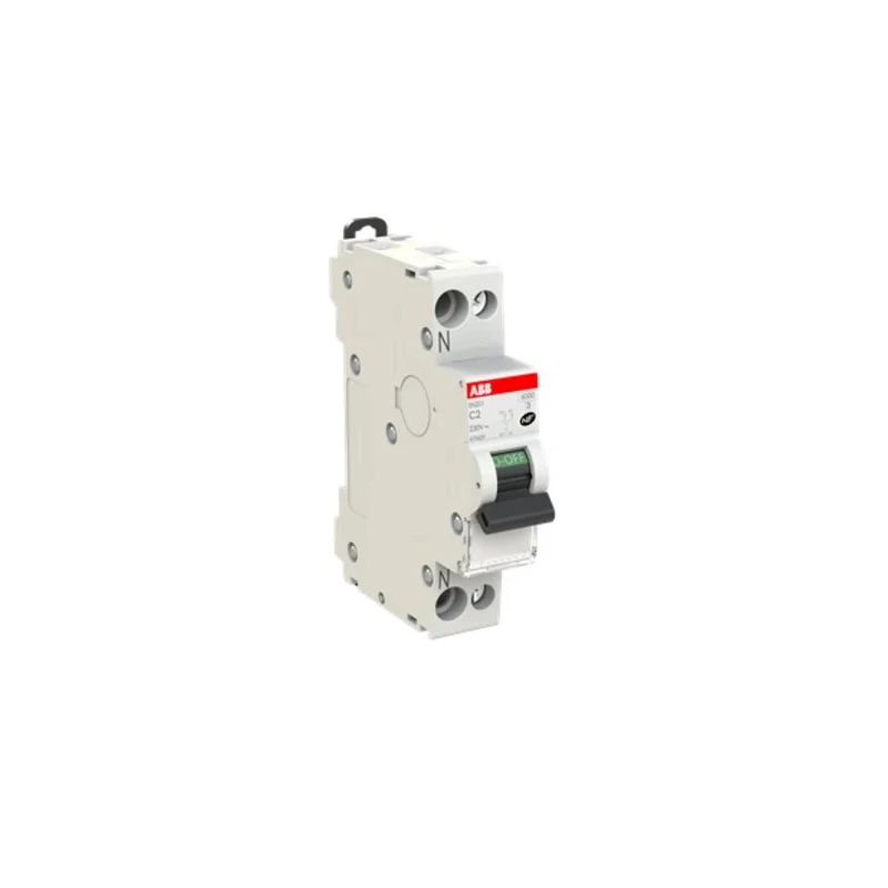 ABB Miniature Circuit Breaker 1-Pole 2A Type C 230V AC 6kA Breaking Capacity SN201