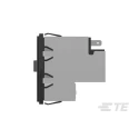 TE Connectivity Corcom P Series IEC Power Line Filter 115V AC, 230V AC, 6A, Flange Mount, Faston Termination PE0S0DS6B