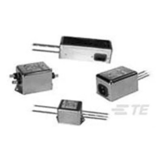 TE Connectivity Corcom Q Flange RFI Filter 3A 250V AC 50Hz 60Hz Fast-On Termination 3EQ1