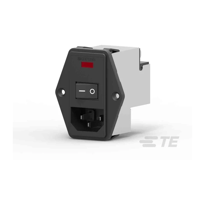 TE Connectivity IEC Filter 10A 115, 230V AC 2 Pole Flange Mount Corcom P Series PE0SXDHXB