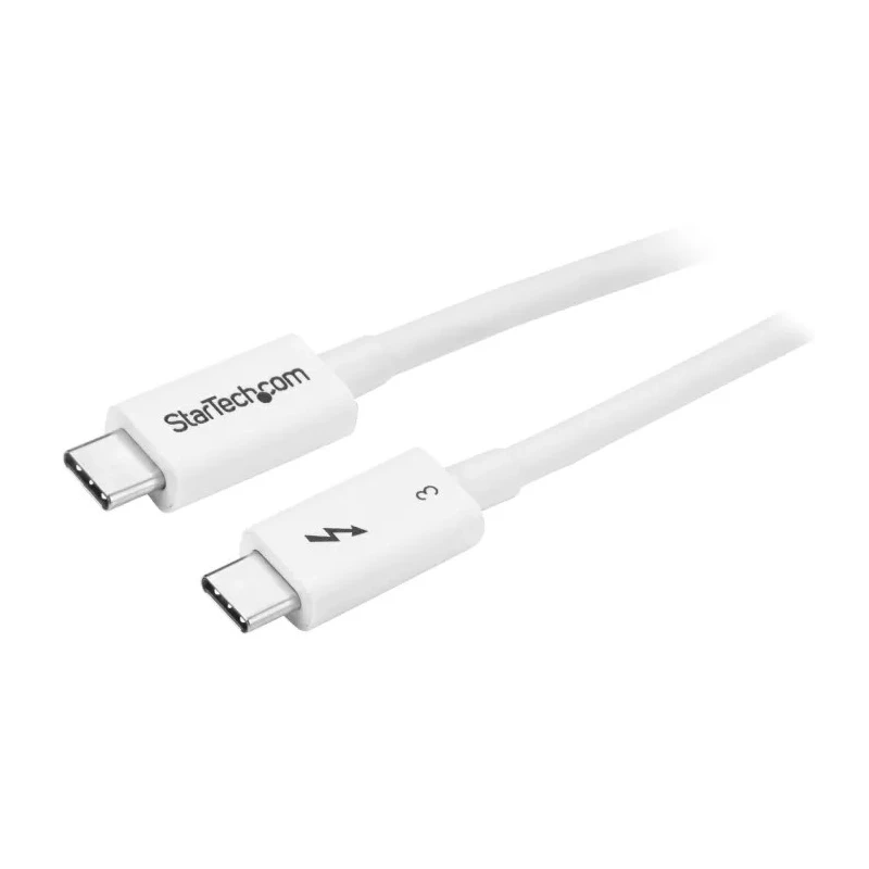 StarTech.com Thunderbolt Cable USB 3.2, 500 mm, 40 Gbps Data Transfer Rate, 100W Power Delivery TBLT34MM50CW