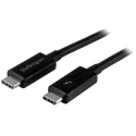 StarTech.com Thunderbolt Cable USB 3.2 20Gbps 1 m Length DisplayPort 1.2 Support TBLT3MM1M