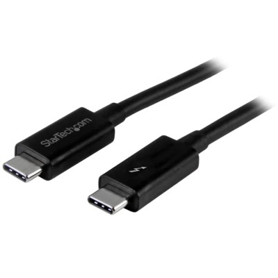 StarTech.com Thunderbolt Cable USB 3.2 20Gbps 1 m Length DisplayPort 1.2 Support TBLT3MM1M