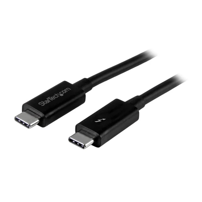 StarTech.com Thunderbolt Cable USB 3.2 20Gbps 1 m Length DisplayPort 1.2 Support TBLT3MM1M