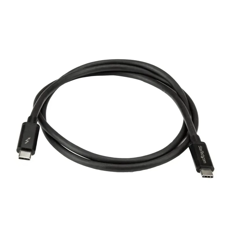 StarTech.com Thunderbolt Cable USB 3.2 20Gbps 1 m Length DisplayPort 1.2 Support TBLT3MM1M