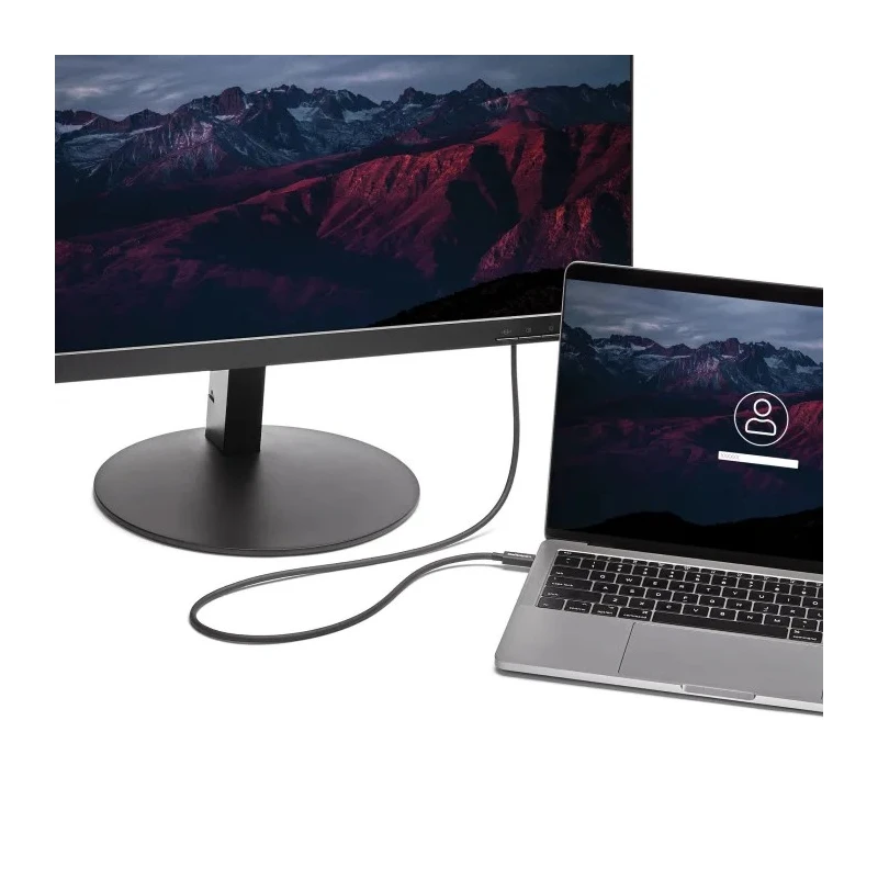StarTech.com Thunderbolt Cable USB 3.2 20Gbps 1 m Length DisplayPort 1.2 Support TBLT3MM1M