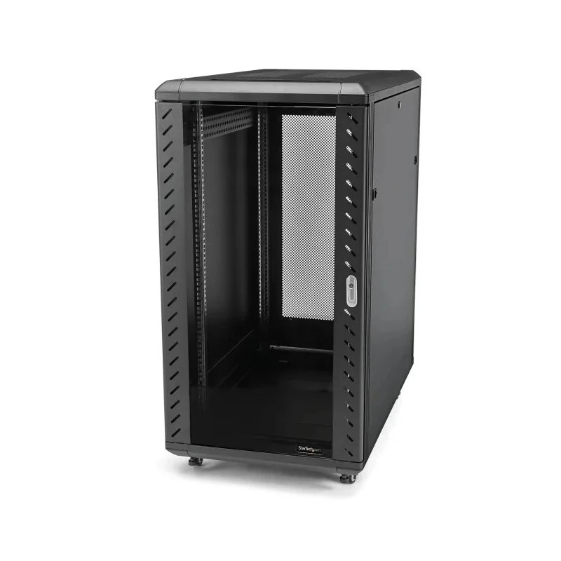 StarTech.com RK Series 22U Floor Standing Steel Server Cabinet Black 603mm Depth 1000mm Width 1112mm Height RK2236BKF
