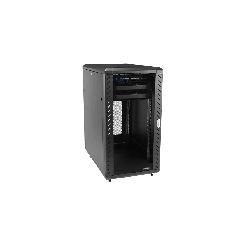 StarTech.com RK Series 22U Floor Standing Steel Server Cabinet Black 603mm Depth 1000mm Width 1112mm Height RK2236BKF