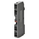 Omron XW6T Series DIN Rail Terminal Block Blue 500V 17.5A Screw Termination XW6T-COM1.5X12BL