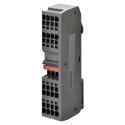 Omron XW6T Series DIN Rail Terminal Block Red, Screw Termination, 800V, 24A Current XW6T-COM2.5X12RD