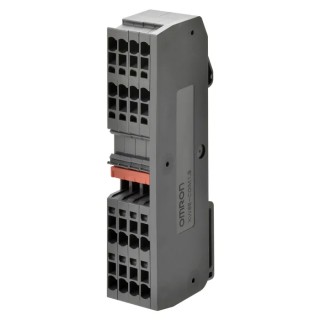 Omron XW6T Series DIN Rail Terminal Block Red, Screw Termination, 800V, 24A Current XW6T-COM2.5X12RD
