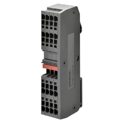 Omron XW6T Series DIN Rail Terminal Block Red, Screw Termination, 800V, 24A Current XW6T-COM2.5X12RD