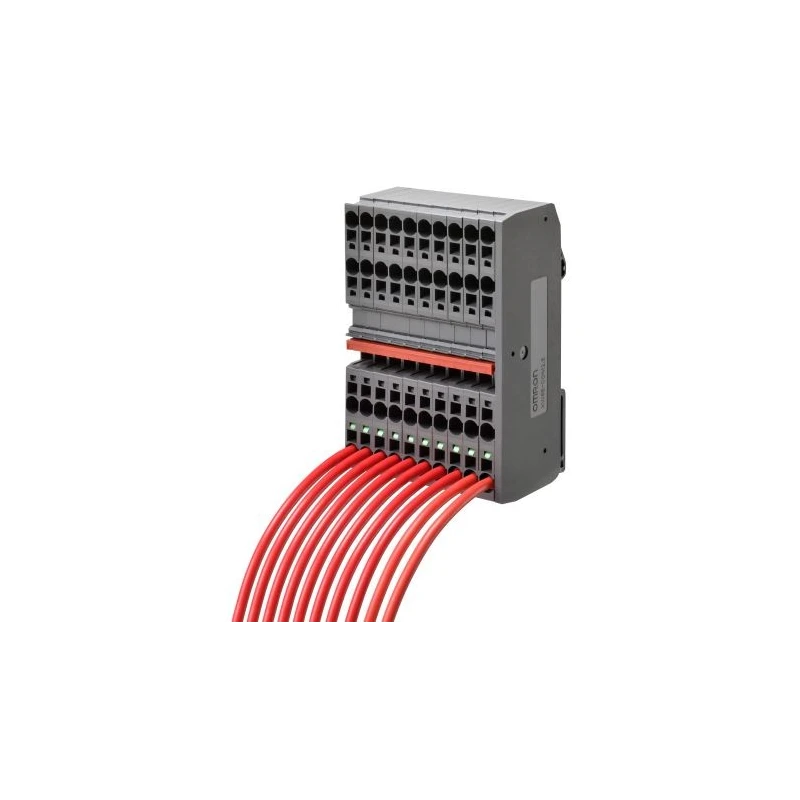 Omron XW6T Series DIN Rail Terminal Block Red, Screw Termination, 800V, 24A Current XW6T-COM2.5X12RD