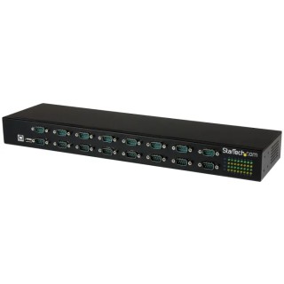 StarTech.com RS232 Interface Converter 16 Ports USB-B to D-Sub Rack Mount 921.6kbps 