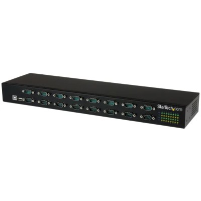 StarTech.com RS232 Interface Converter 16 Ports USB-B to D-Sub Rack Mount 921.6kbps 