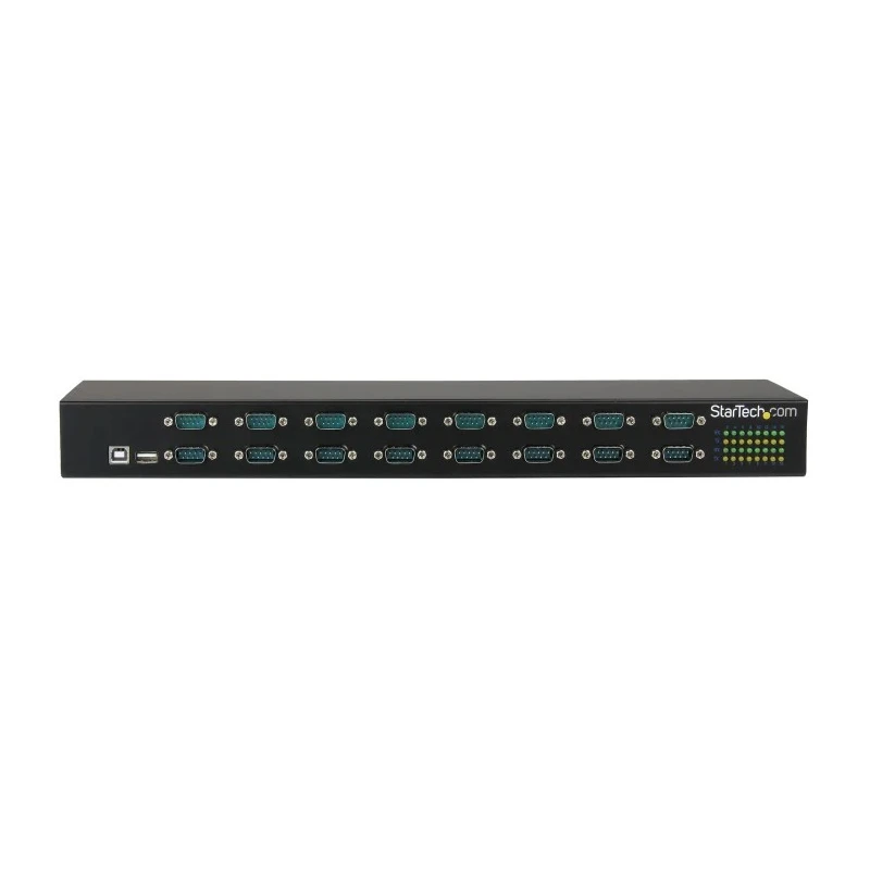 StarTech.com RS232 Interface Converter 16 Ports USB-B to D-Sub Rack Mount 921.6kbps 