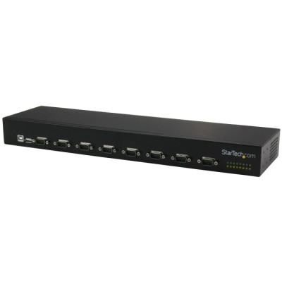 StarTech.com RS232 Interface Converter 8 Ports 921.6 kbps USB-B to D-Sub Rack Mount 