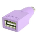 StarTech.com USB Keyboard to PS/2 Adapter, Female USB-A to Male PS/2 Connector, Compact 50x20x10mm, 13g GC46FMKEY