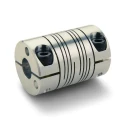 Ruland 25.4 mm OD 8 mm Bore, 38.1 mm Length Aluminium Clamp Flexible Coupler FCMR25-8-6-A