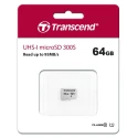 Transcend 64 GB MicroSDXC MicroSD Memory Card A1 UHS I U3 Class 10 Adapter Included TS64GUSD300S