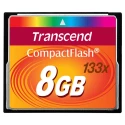 Transcend Compact Flash Card 8GB MLC NAND 50Mbps Read 20Mbps Write CE FCC BSMI CF133