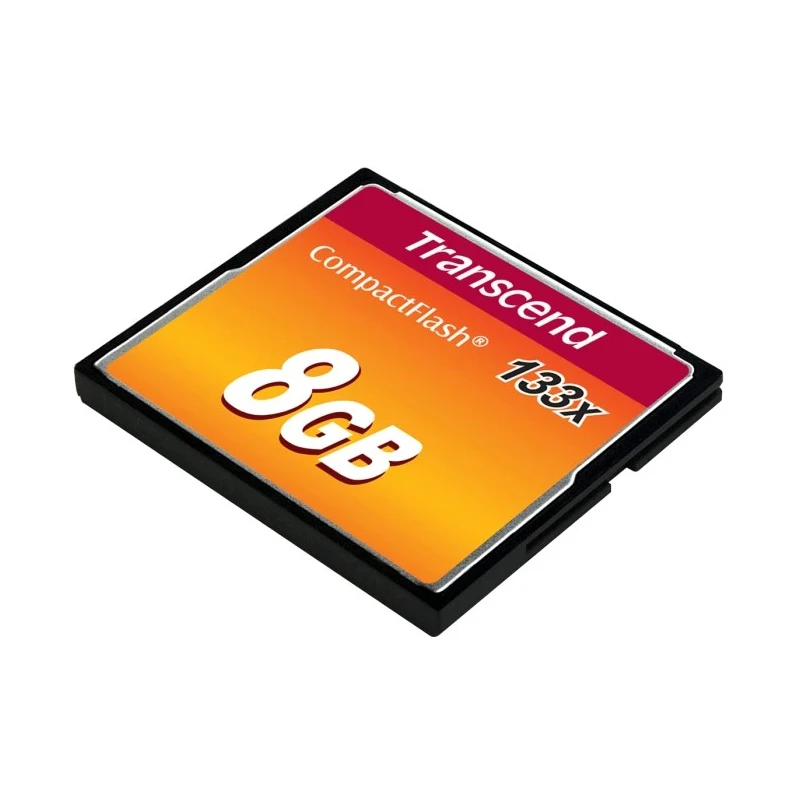 Transcend Compact Flash Card 8GB MLC NAND 50Mbps Read 20Mbps Write CE FCC BSMI CF133