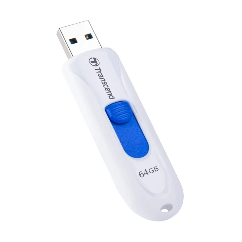 Transcend JetFlash 790 64 GB USB 3.1 Gen 1 Flash Drive Capless Retractable USB Connector TS64GJF790W