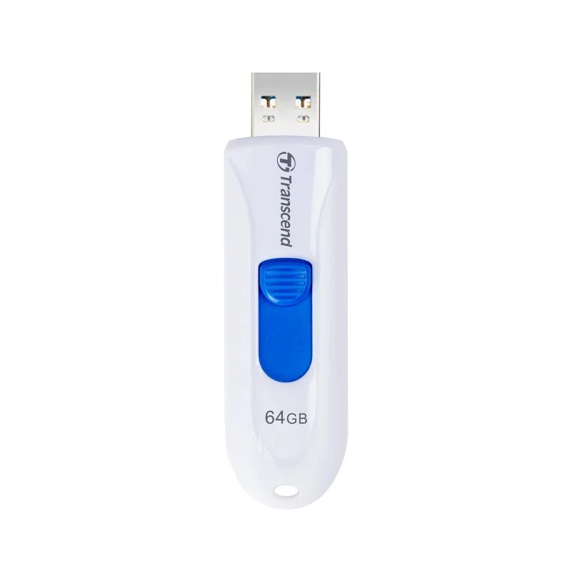 Transcend JetFlash 790 64 GB USB 3.1 Gen 1 Flash Drive Capless Retractable USB Connector TS64GJF790W