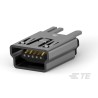 TE Connectivity Straight Through Hole Female 1 Port Mini USB Type B Connector USB 2.0 1734753-1