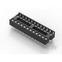TE Connectivity 2.54 mm Pitch Straight 24 Way Through Hole Stamped Pin Ladder DIL Socket 1-2199298-8