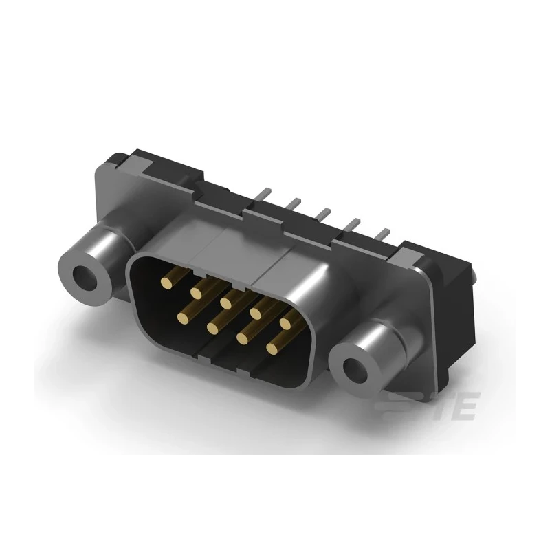 TE Connectivity D-Sub 9 Way Straight Through Hole D-Sub Connector with 4 to 40 UNC Threaded Insert Male 3-338309-2