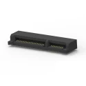 TE Connectivity mSATA/mini PCI-E Series Right Angle Edge Connector Female, Surface Mount, 52 Contacts, 0.8 mm 2041119-1
