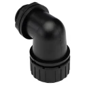 Adaptaflex Black Conduit Fitting 25 mm Nominal Size M25 Threaded Polyamide 66 IP67 Rated PF28/M25/90/BL