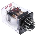 RS PRO Power Relay 24V DC Coil 10A Switching Current 3PDT Silver Alloy Contacts 1.2W Coil Power 348-829