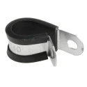 RS PRO Black Plated Steel Cable Clip, 14 mm Max. Bundle Diameter, Screw Fixing 1.4 mm Thickness 12.7 mm Width 186-5375