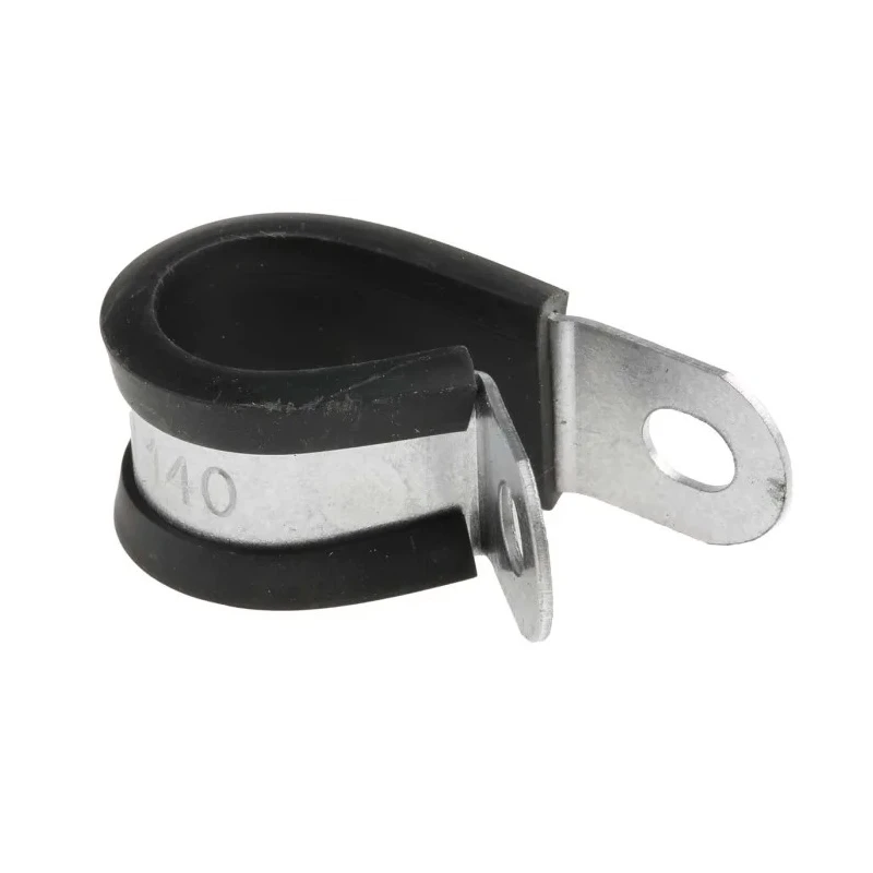 RS PRO Black Plated Steel Cable Clip, 14 mm Max. Bundle Diameter, Screw Fixing 1.4 mm Thickness 12.7 mm Width 186-5375