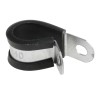 RS PRO Black Plated Steel Cable Clip, 14 mm Max. Bundle Diameter, Screw Fixing 1.4 mm Thickness 12.7 mm Width 186-5375