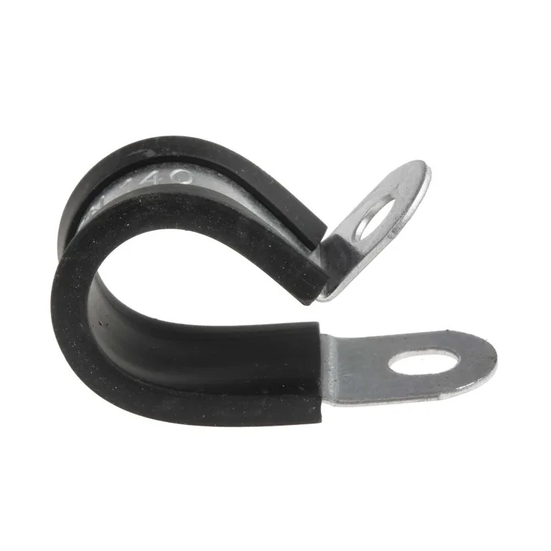 RS PRO Black Plated Steel Cable Clip, 14 mm Max. Bundle Diameter, Screw Fixing 1.4 mm Thickness 12.7 mm Width 186-5375