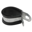 RS PRO Black Plated Steel Cable Clip P Clamp, Screw Fixing, 16 mm Max Bundle Diameter, 12.7 x 1.4 x 1.4 mm 186-5381